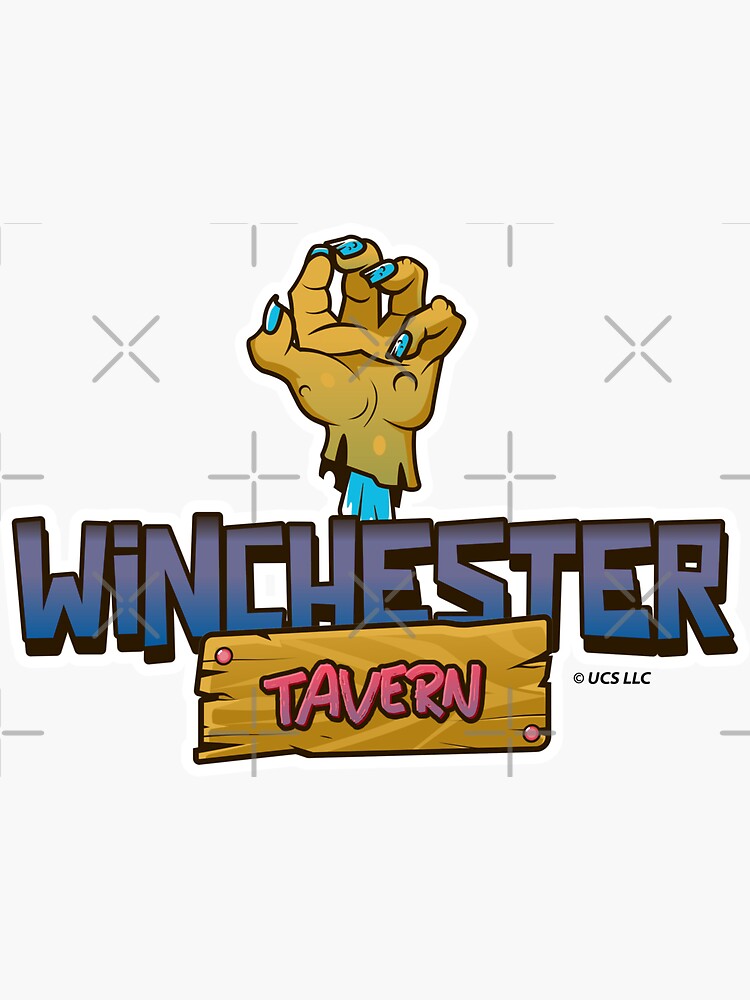 "Shaun of the Dead Winchester Bar Classic Epic Zombie Movie" Sticker by