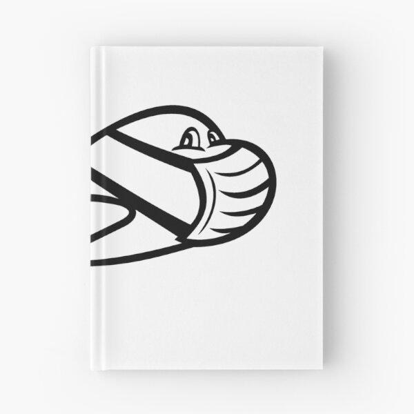 Item preview, Airplane Wearing Mask Flying Cartoon Black and White designed and sold by patrimonio.