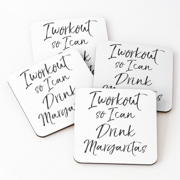Item preview, I Workout So I Can Drink Margaritas Funny Workout Quote designed and sold by TNDesignStudio.