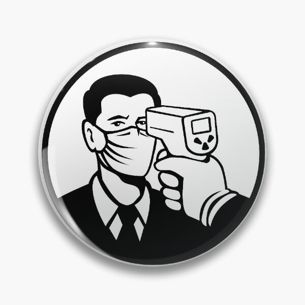 Item preview, Body Temperature Screening  Circle Retro designed and sold by patrimonio.