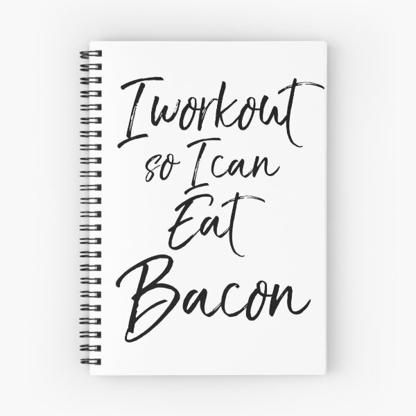 Artikelvorschau, I Workout So I Can Eat Bacon Funny Workout Quote entworfen und verkauft von TNDesignStudio.