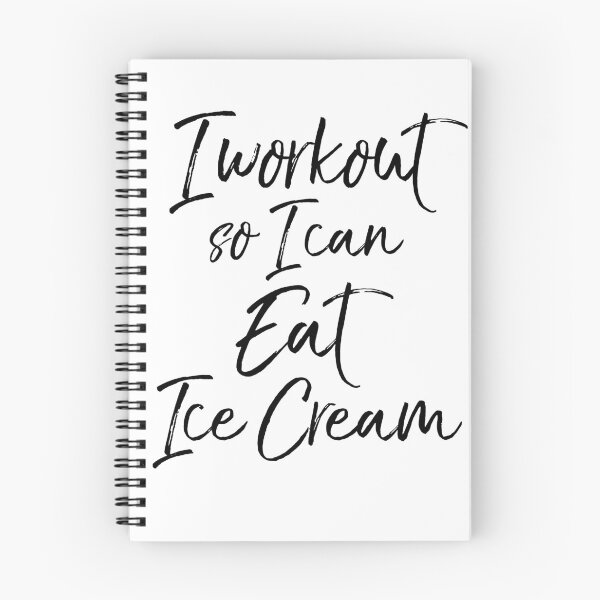 Item preview, I Workout So I Can Eat Ice Cream Funny Workout Quote designed and sold by TNDesignStudio.