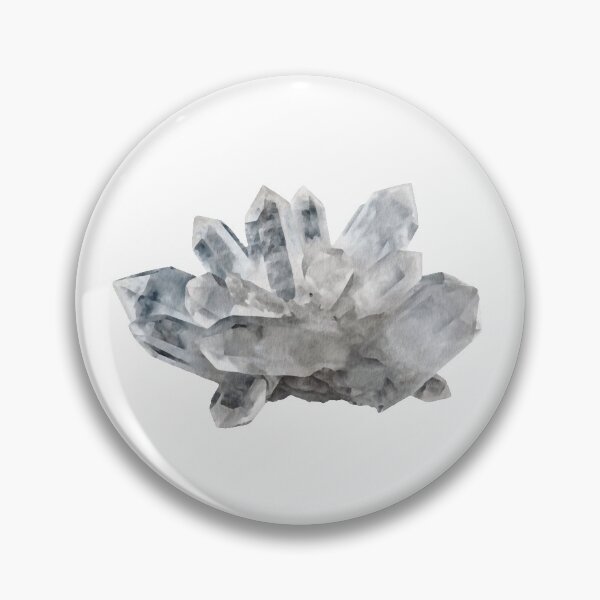 Item preview, Clear Quartz Crystal Gemstone Grey Pattern designed and sold by EnchantedInn.
