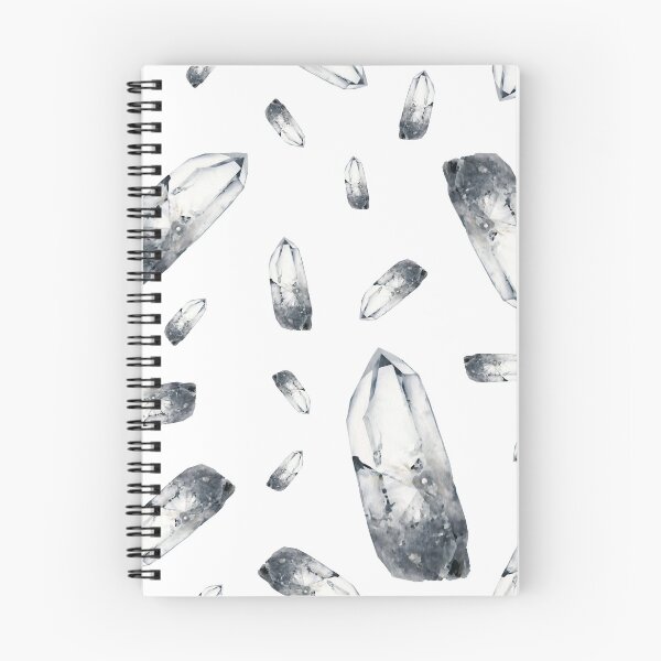 Item preview, Clear Quartz Crystal Gemstone Grey Pattern designed and sold by EnchantedInn.
