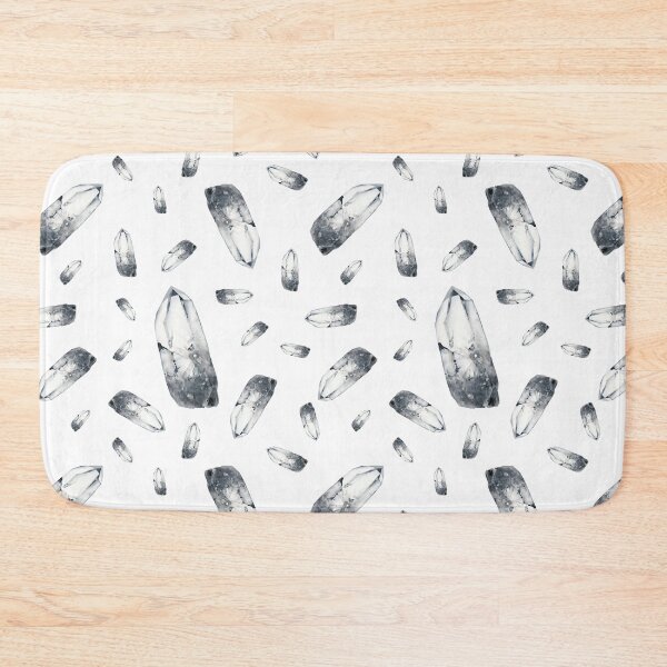 Item preview, Clear Quartz Crystal Gemstone Grey Pattern designed and sold by EnchantedInn.