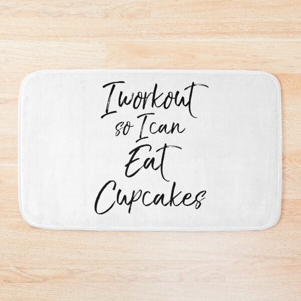 Item preview, I Workout So I Can Eat Cupcakes Funny Workout Quote designed and sold by TNDesignStudio.