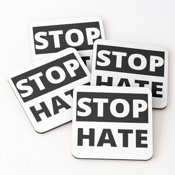 Item preview, Stop Hate designed and sold by MightyFineGoods.