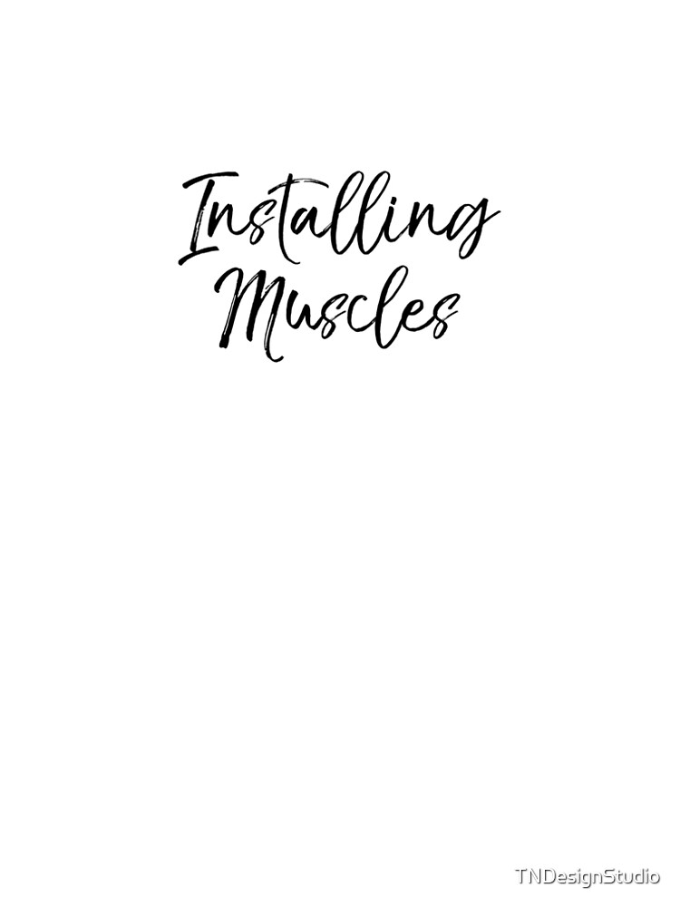 Aperçu 5 sur 5. Robe trapèze avec l'œuvre Installing Muscles Funny Workout Quote créée et vendue par TNDesignStudio.