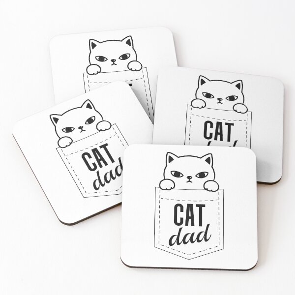 Item preview, Cat Dad Pocket designed and sold by playloud.