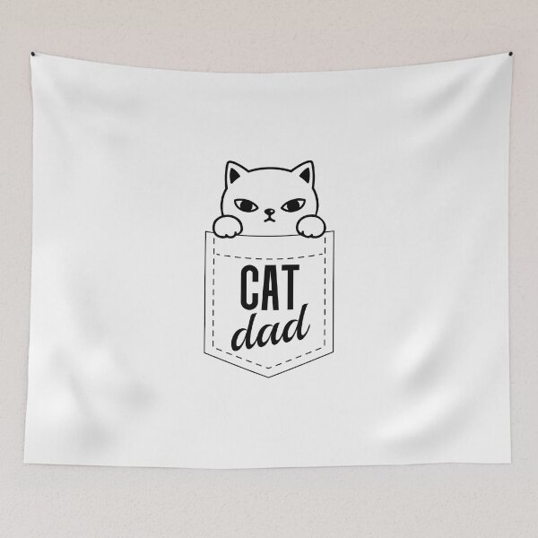 Item preview, Cat Dad Pocket designed and sold by playloud.