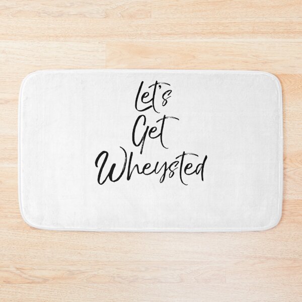 Item preview, Let's Get Wheysted Funny Workout Quote designed and sold by TNDesignStudio.