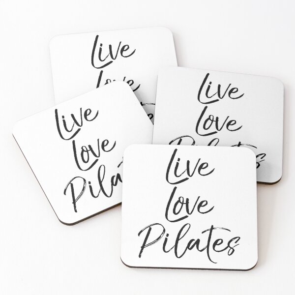 Item preview, Live Love Pilates Funny Workout Quote designed and sold by TNDesignStudio.