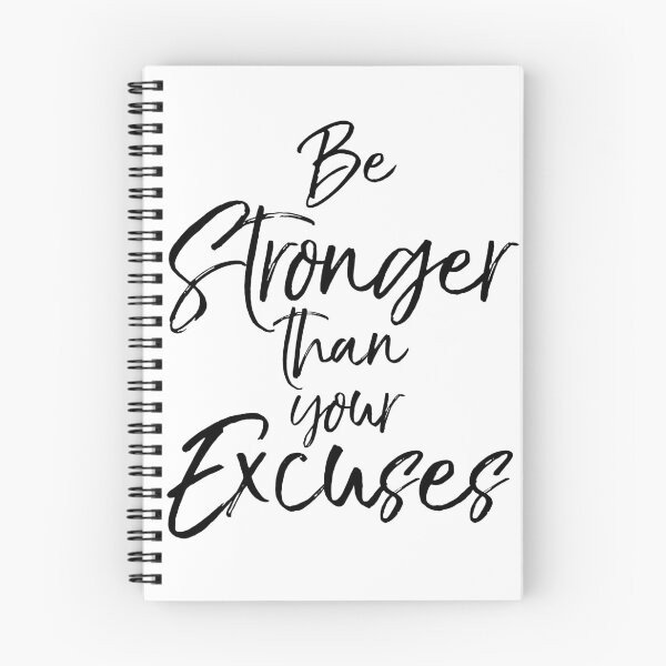 Artikelvorschau, Motivational Be Stronger than Your Excuses Funny Workout Quote entworfen und verkauft von TNDesignStudio.