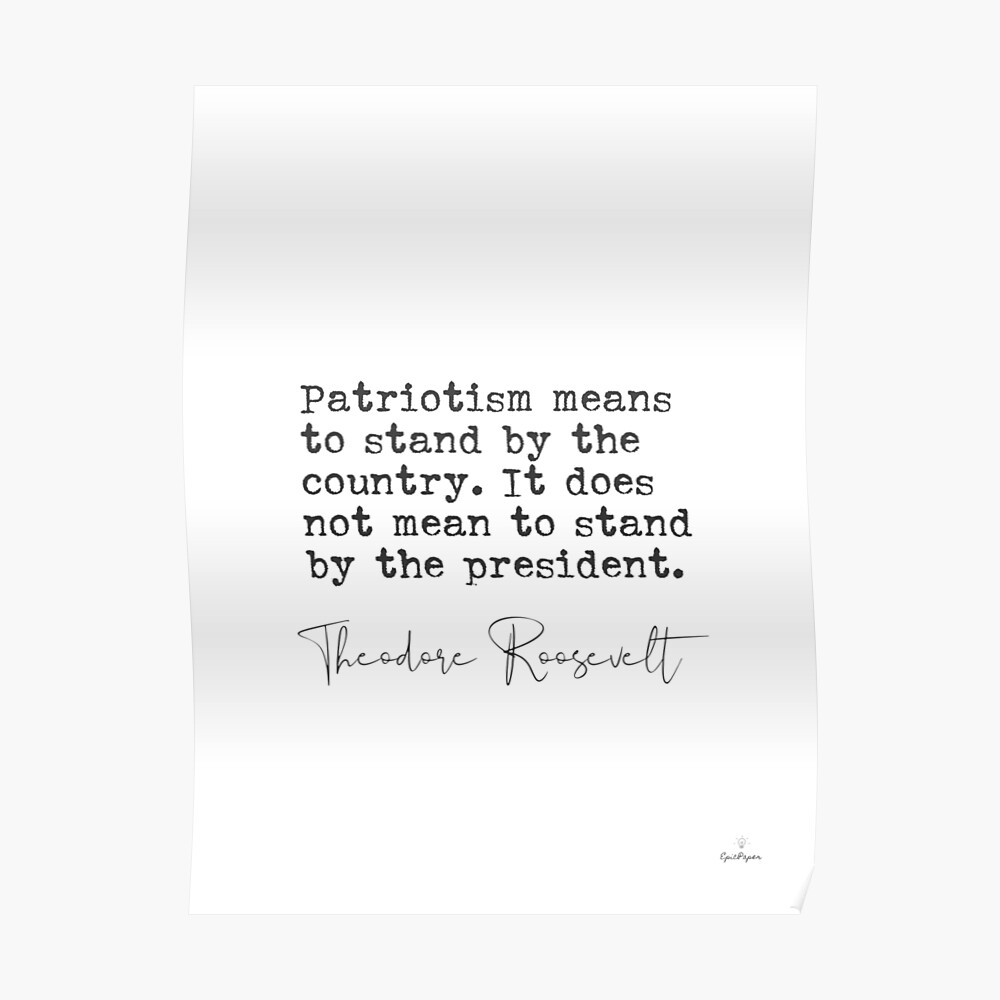 Teddy roosevelt quotes patriotism