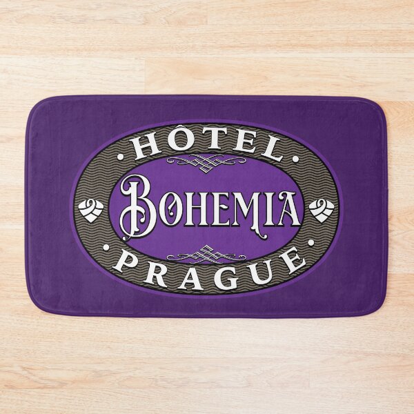 Item preview, Hotel Bohemia Prague Suitcase Sticker designed and sold by travelwitheric.