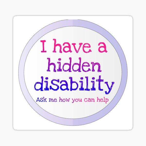 Item preview, hidden disability  designed and sold by pepperlex99.