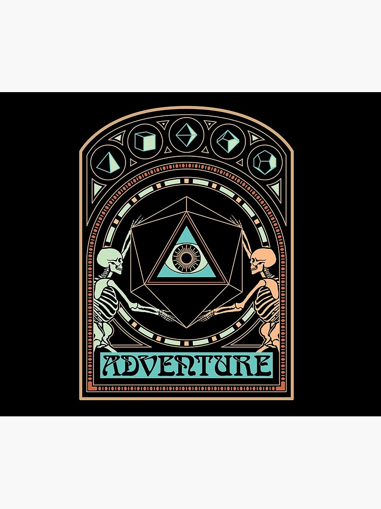 Art Nouveau Dungeons and Dragons Skeletons by carlhuber