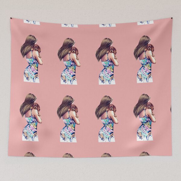 Item preview, A girl with a cavalier designed and sold by cavatier.