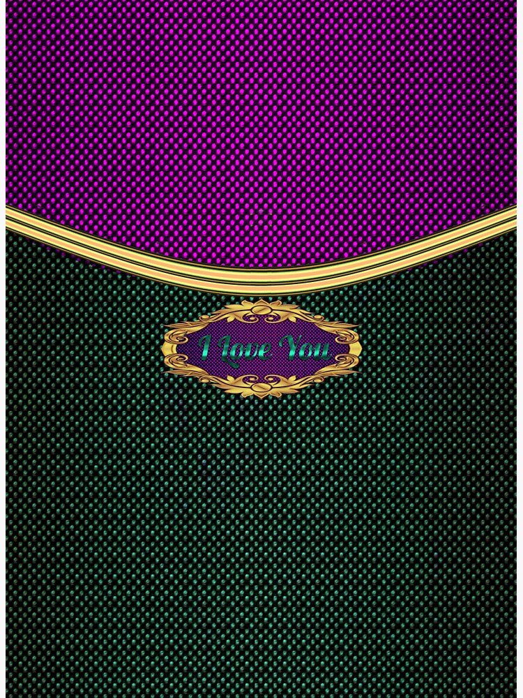 Thumbnail 3 of 3, Sticker, I Love You (1) designed and sold by VkCases.