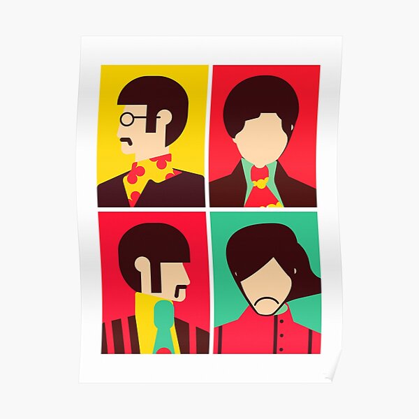 The Fab Four - Minimaliste Poster