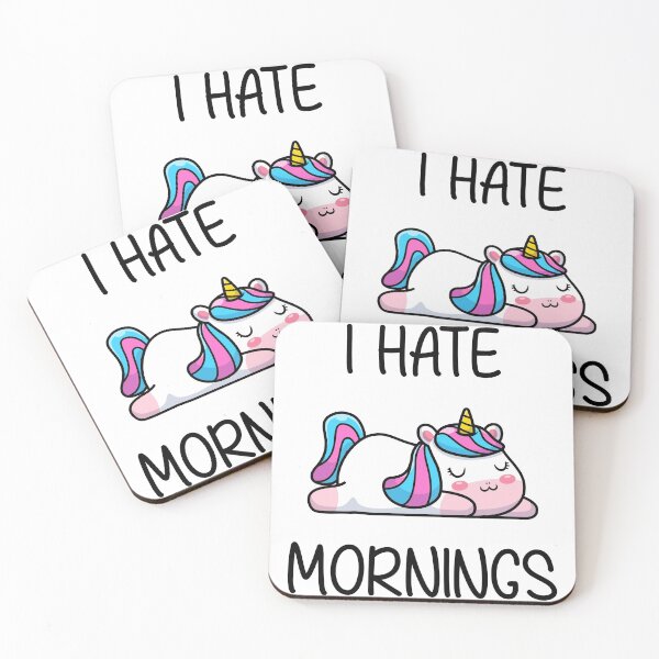 Item preview, I Hate Mornings - Special Unicorn designed and sold by anass002.