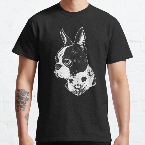 Tattooed Boston Terrier Classic T-Shirt