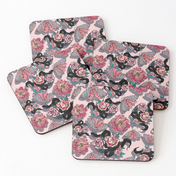 Item preview, serpientes rosas designed and sold by ariellemorris.
