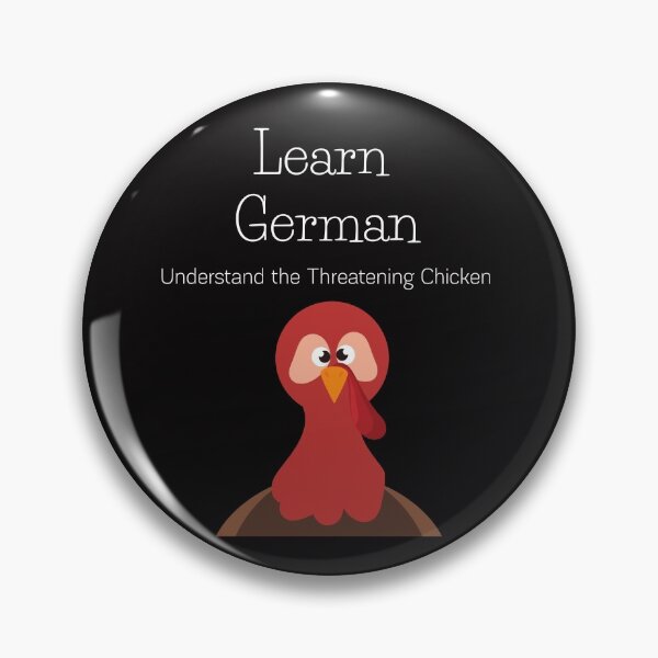 Item preview, Learn German Funny Threatening Turkey Chicken Truthahn designed and sold by Time4German.