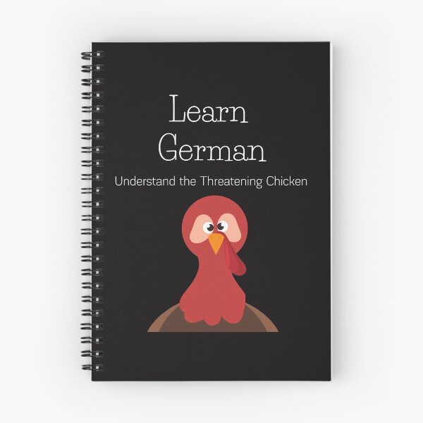 Item preview, Learn German Funny Threatening Turkey Chicken Truthahn designed and sold by Time4German.