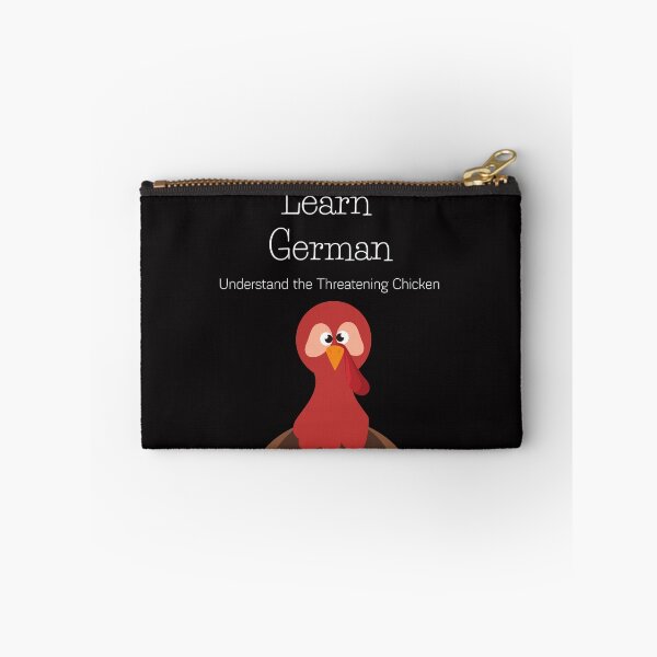Item preview, Learn German Funny Threatening Turkey Chicken Truthahn designed and sold by Time4German.