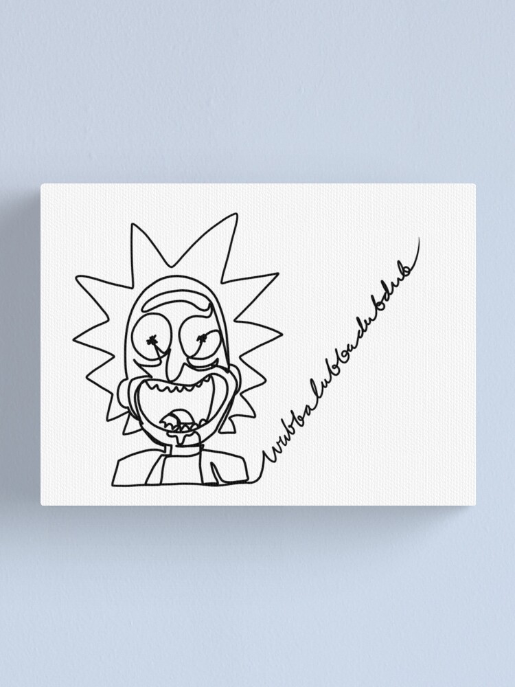 Alternate view of Rick Wubba Lubba Dub Dub Canvas Print