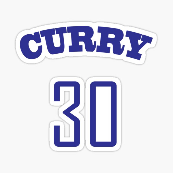 Stephen curry 30 shirt Sticker