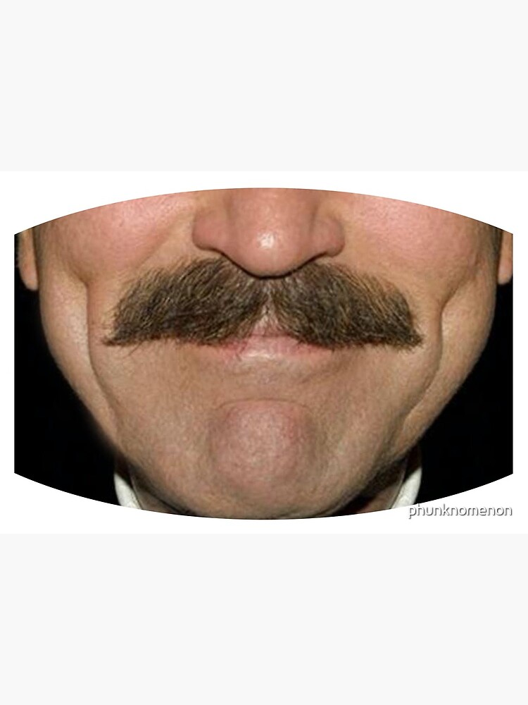 Tom Selleck Moustace Face Mask by phunknomenon