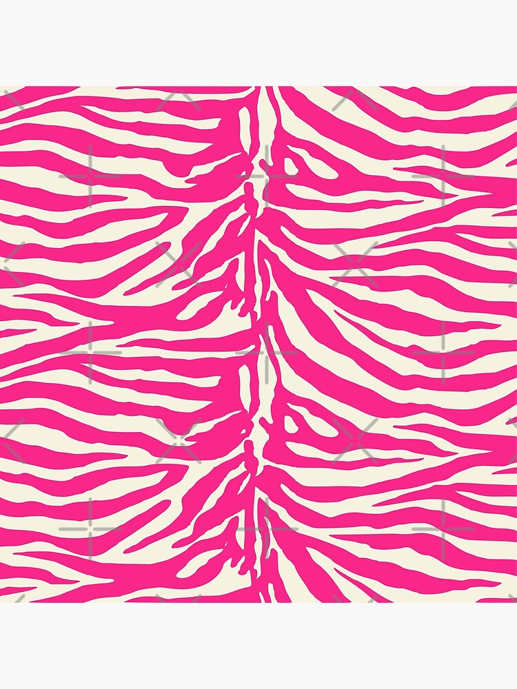 "Neon Pink Zebra Print" Poster by okpinsArtDesign Redbubble