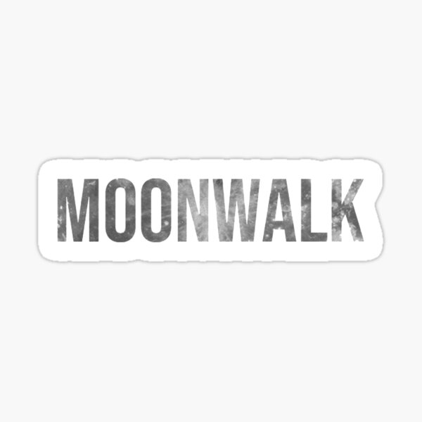 Moonwalk minimalistisch Sticker