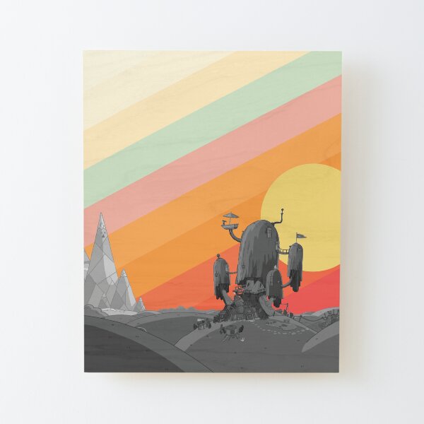 Land Of Ooo (Adventure Time) Wood Mounted Print