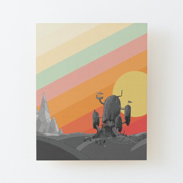 Land Of Ooo (Adventure Time) Wood Mounted Print