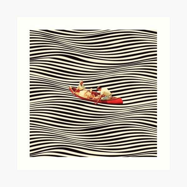 Illusionary Boat Ride 2 Art Print
