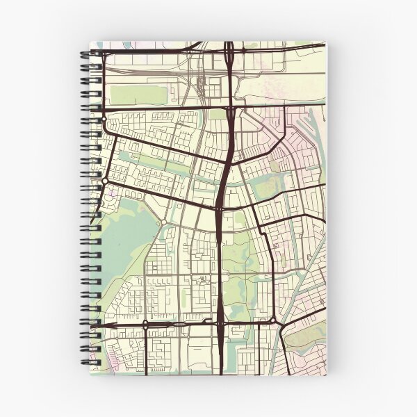 Item preview, Amsterdam Street Map Art Watercolor Light designed and sold by IvonDesign.