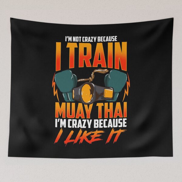 Item preview, Funny Muay Thai Crazy Trainer Boxing Lover designed and sold by UniQueensShop.