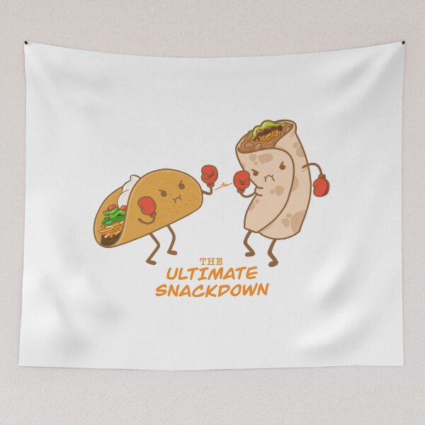 Item preview, Taco vs Burrito the Ultimate SnackDown designed and sold by showersnack.