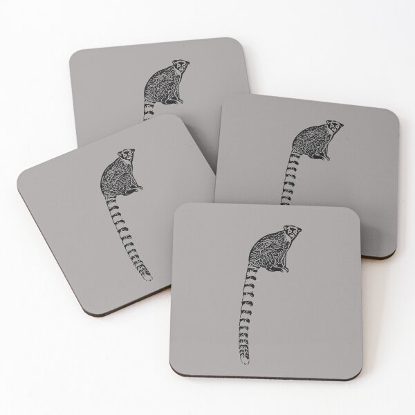 Item preview,  Ring-Tailed Lemur Black Print  designed and sold by designsasstultd.