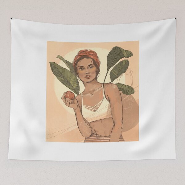 Item preview, Girl with plants  designed and sold by Ekaterina Kuleva.