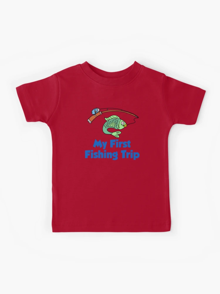 Catching my First Fish Fishing Shirt for Girls and kids, Perfect Gift  Encourage Wife or kids to fishing - Catching My First Fish Fishing -  Sticker