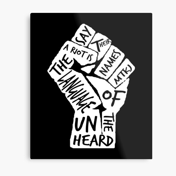 A Riot Is The Language Of The Unheard Martin Luther King Jr Quote Wall