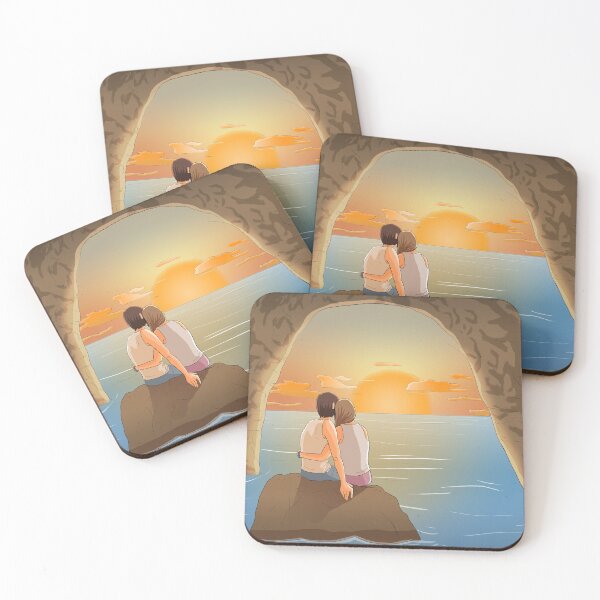 Item preview, Amberprice Rachel Amber and Chloe Price Sunset 02 designed and sold by alifecomic.