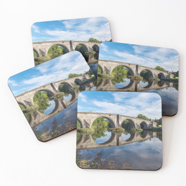 Item preview, Ancient Stirling bridge and reflection over the river Forth in Scotland. designed and sold by iCimages.net.