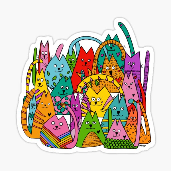 Furballs Sticker
