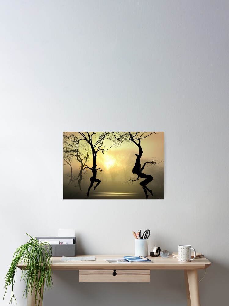 Thumbnail 1 of 3, Poster, Dancing Trees designed and sold by izenin.