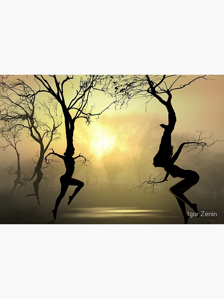 Thumbnail 3 of 3, Poster, Dancing Trees designed and sold by izenin.